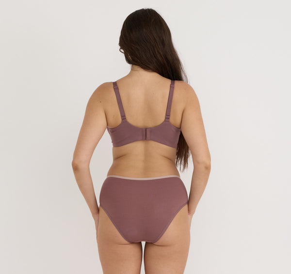 Organic Basics Core Full Coverage Bra Rose Wood