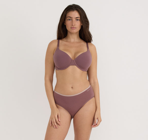 organic basics Core Full Coverage Bra Rose Wood