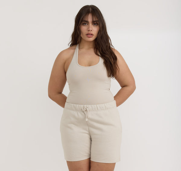Organic Basics Core Halter Top Sandstone