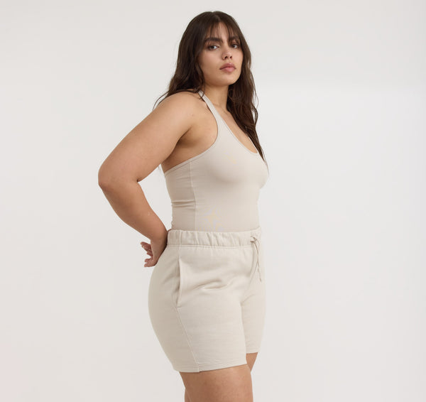 Organic Basics Core Halter Top Sandstone