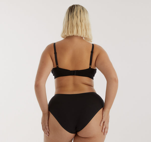 Organic Basics Core High-Leg Briefs 5-pack Black