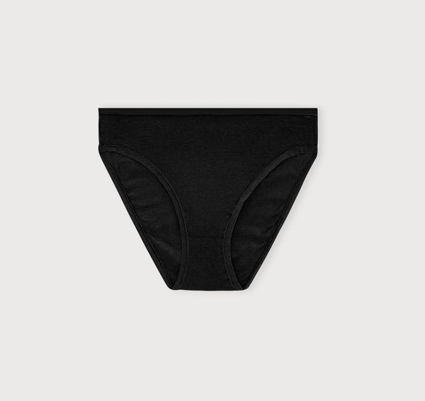 Organic Basics Core High-Leg Briefs Black