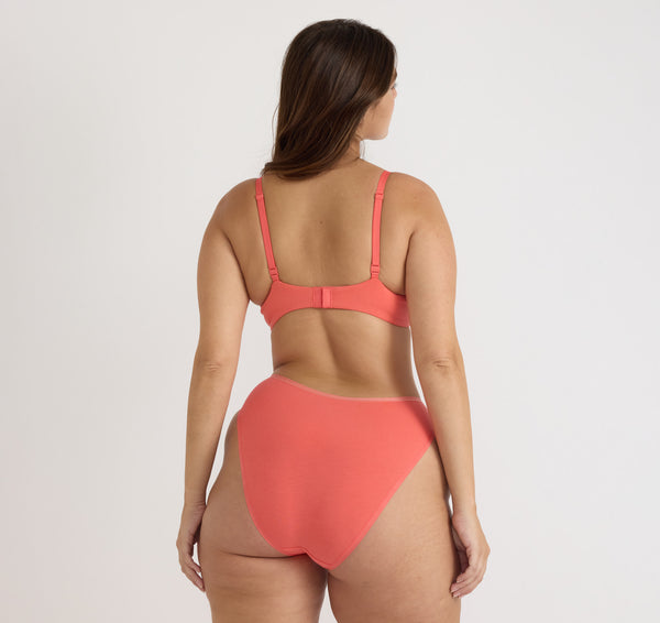 Organic Basics Core High-Leg Briefs Sunset