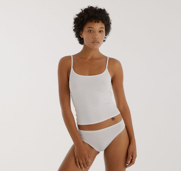 Organic Basics Core High-Leg Briefs White