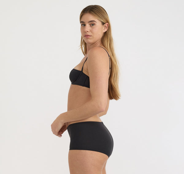 Organic Basics Core Icon Balconette Bra Black