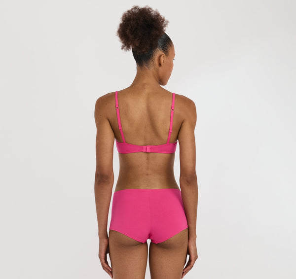 Organic Basics Core Icon Balconette Bra Raspberry