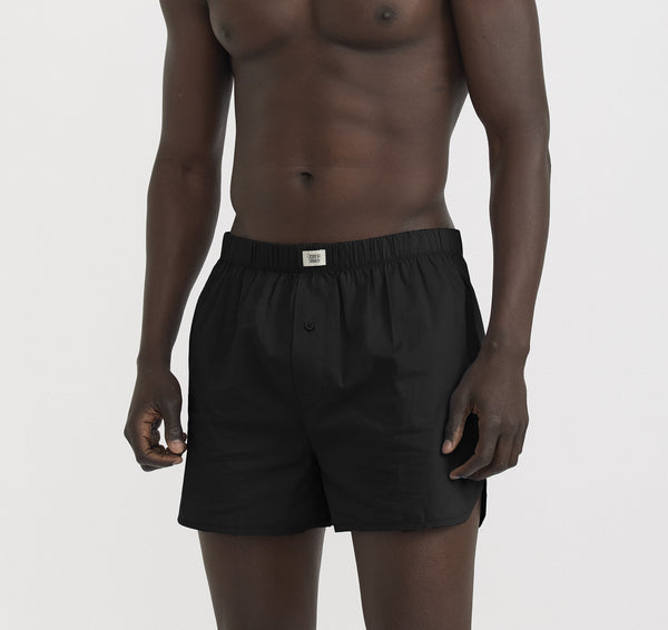 Organic Basics Core Icon Boxer Shorts 2-Pack Black