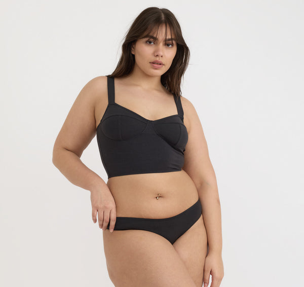 organic basics Core Icon Brazilian Briefs Black