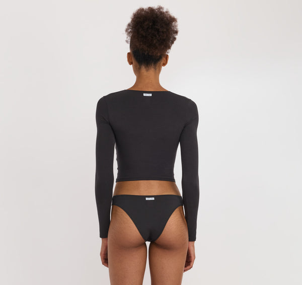 Organic Basics Core Icon Bustier Top Black