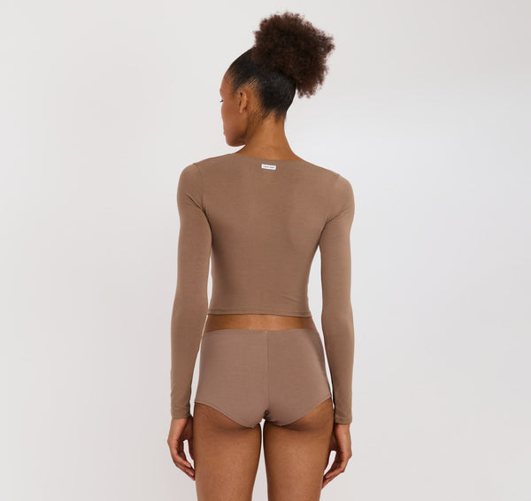 Organic Basics Core Icon Bustier Top Clay