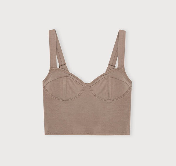 Organic Basics Core Icon Corset Top Clay