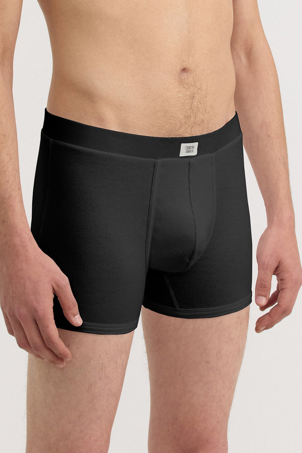 Organic Basics Core Icon Rib Trunks 3-Pack Black