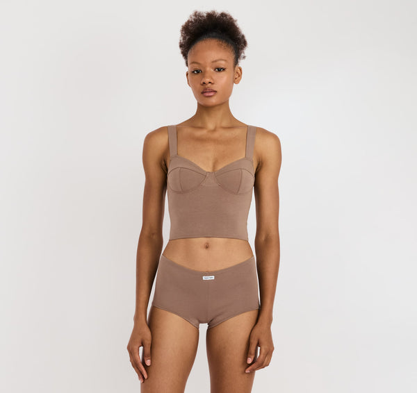 Organic Basics Core Icon Shorty Clay