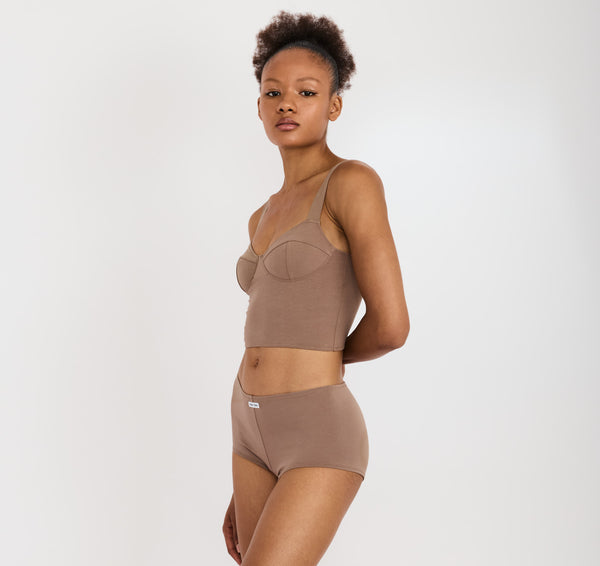 Organic Basics Core Icon Shorty Clay