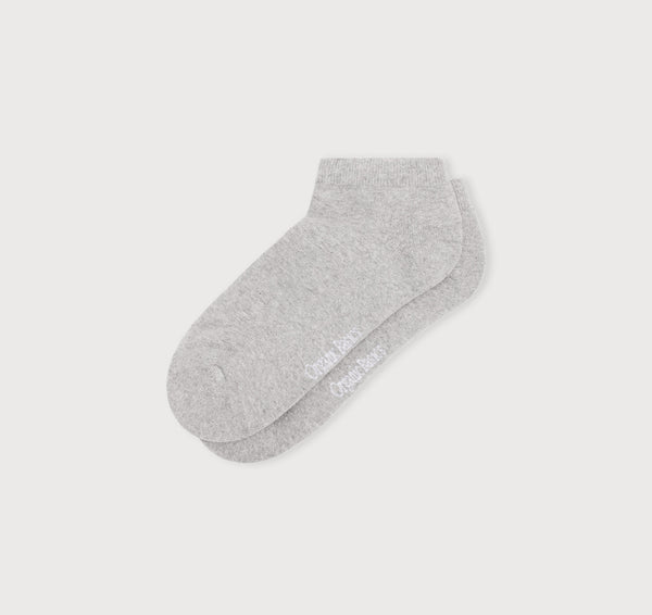 Organic Basics Core No Show Socks 2-pack Grey