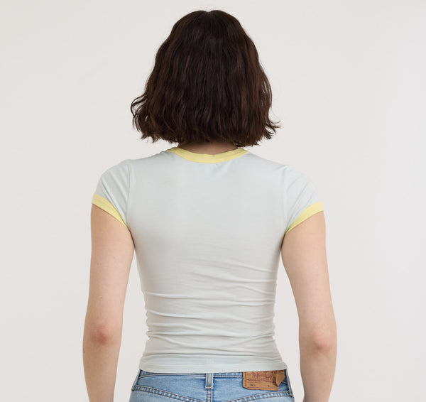 Organic Basics Core Play Baby Ringer Tee Dewdrop