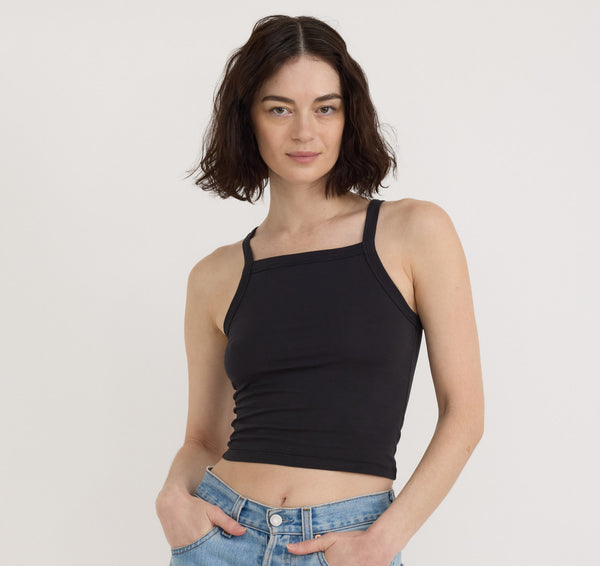 organic basics Core Play High-Neck Top Black