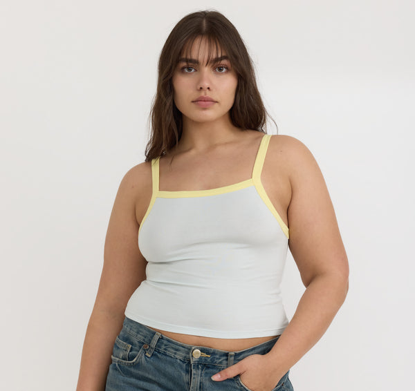 organic basics Core Play High-Neck Top Dewdrop