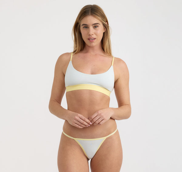 organic basics Core Play String Thong Dewdrop