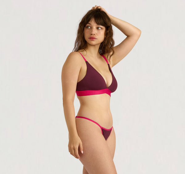 Organic Basics Core Play Triangle Bralette Fig