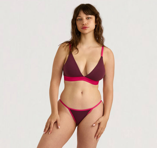 Organic Basics Core Play Triangle Bralette Fig