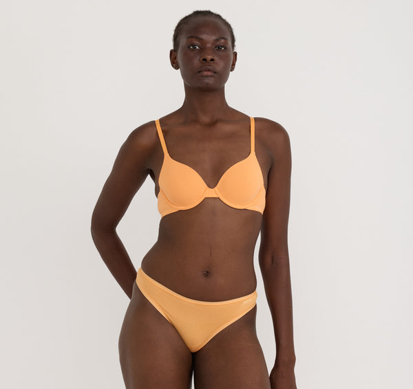 organic basics Core Push-Up Bra Papaya