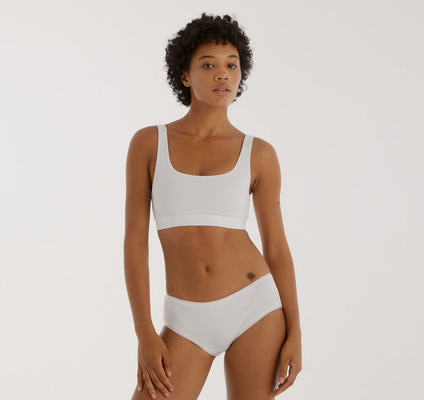 Organic Basics Core Rib Briefs 3-Pack White