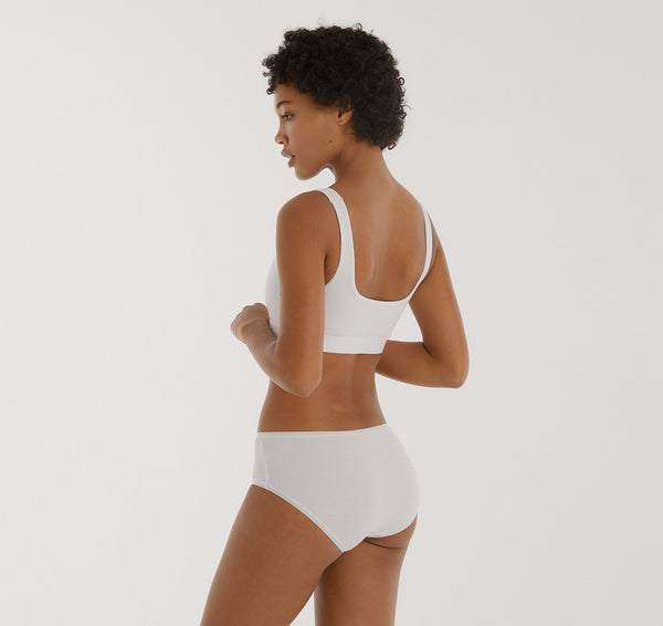 Organic Basics Core Rib Briefs 3-Pack White