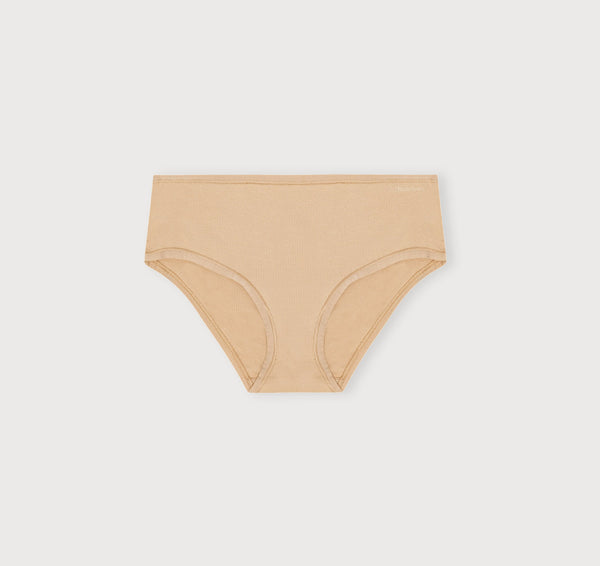 organic basics Core Rib Briefs Hazelnut