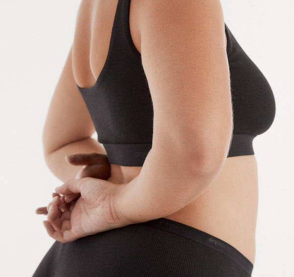 Organic Basics Core Rib Shorty Black