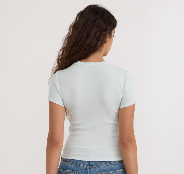 Organic Basics Core Rib Tee Dewdrop