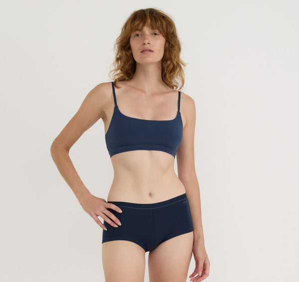organic basics Core Shorty 6-Pack Deep Navy