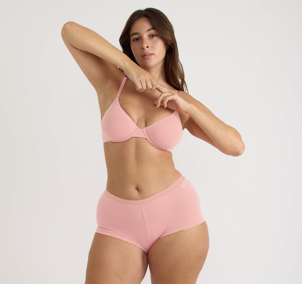 Organic Basics Core Shorty Marshmallow Pink