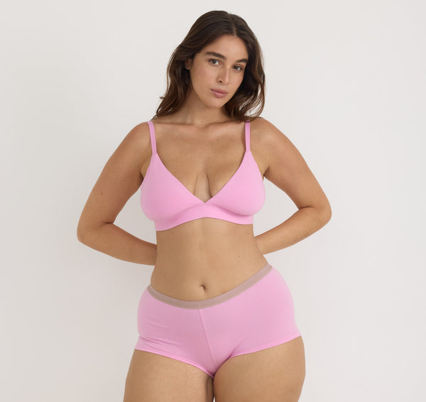 organic basics Core Shorty Petal Pink