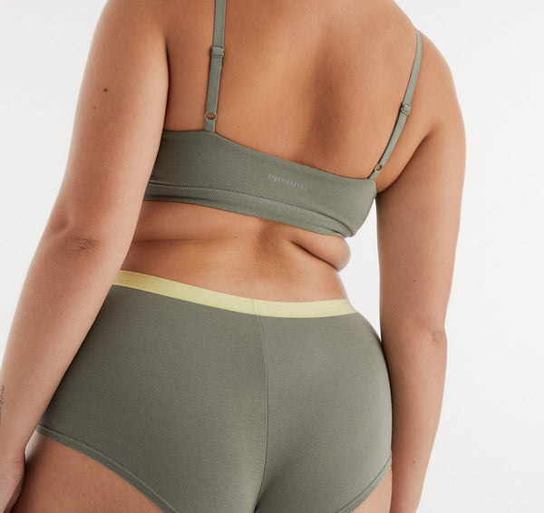 Organic Basics Core Shorty Seaweed