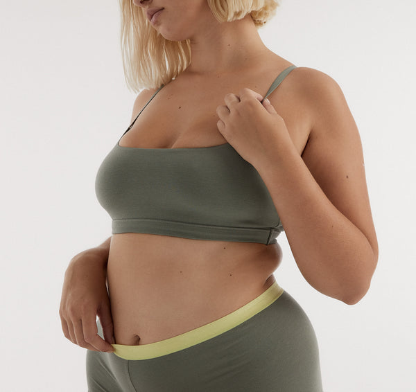 Organic Basics Core Shorty Seaweed