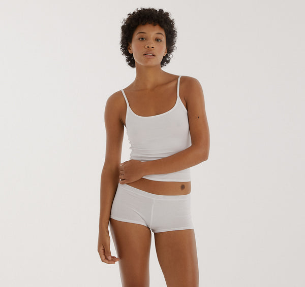 Organic Basics Core Shorty White