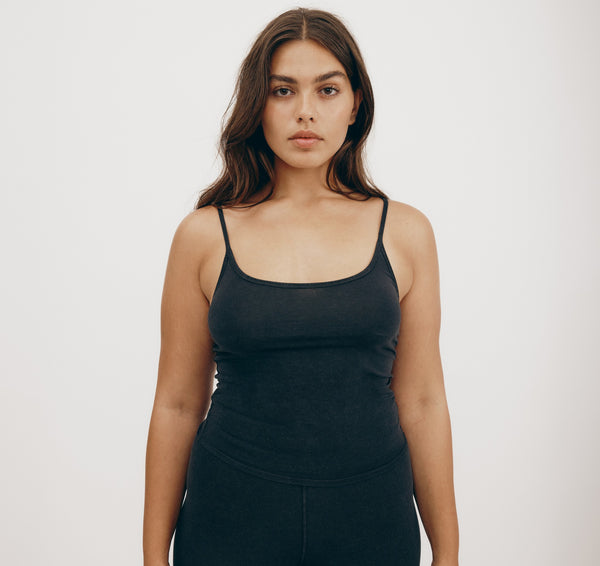 organic basics Core Singlet Black