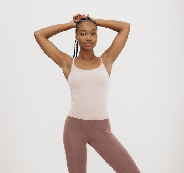 organic basics Core Singlet Muted Misty Rose