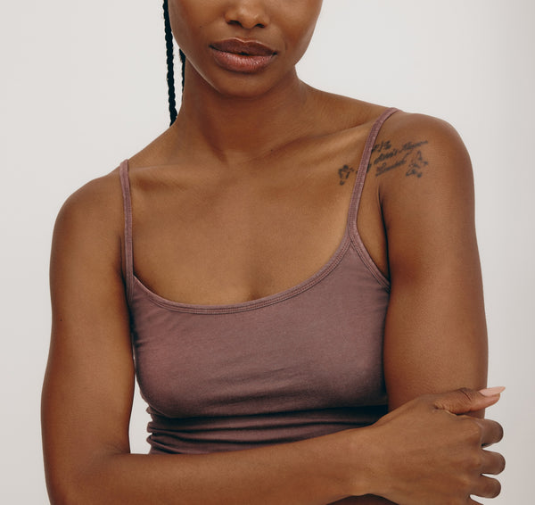 Organic Basics Core Singlet Muted Rose Wood