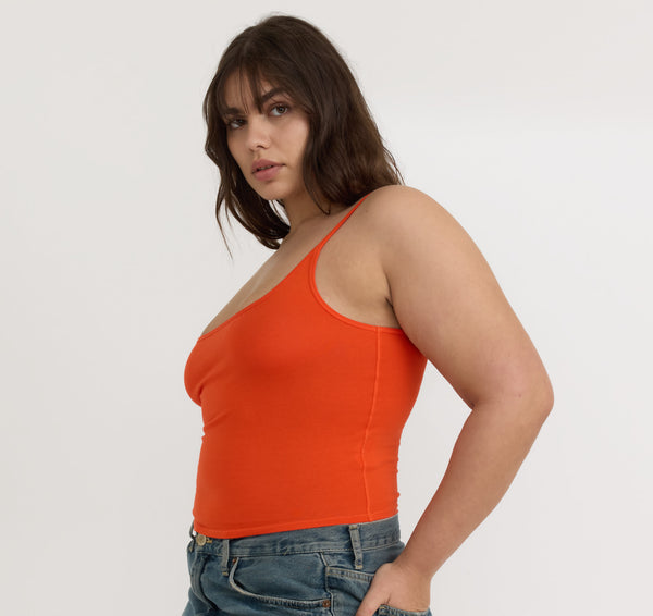 Organic Basics Core Singlet Vibrant Red