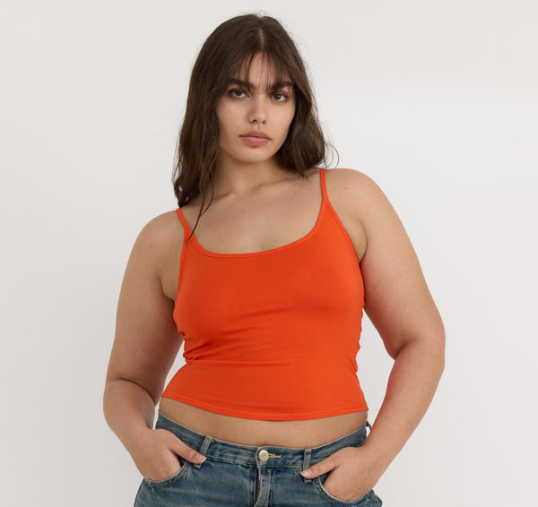 Organic Basics Core Singlet Vibrant Red