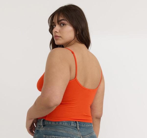 organic basics Core Singlet Vibrant Red