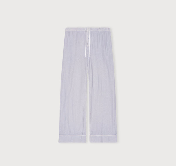 Organic Basics Core Sleep Pants Blue Stripe