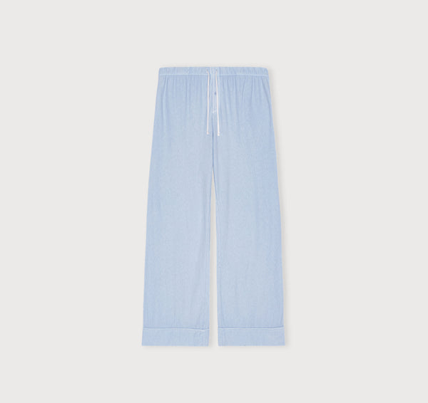 Organic Basics Core Sleep Pants Solid Blue