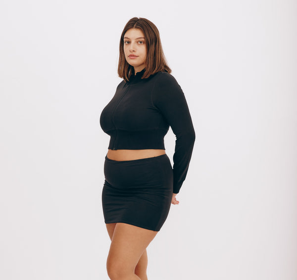 Organic Basics Core Sport Mini Skirt Black