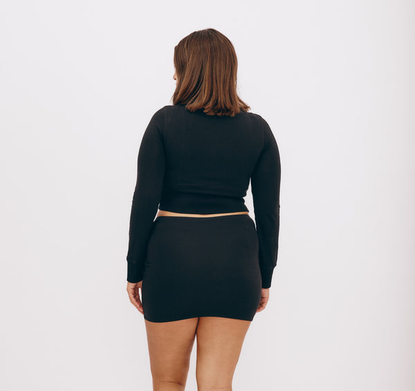 Organic Basics Core Sport Mini Skirt Black