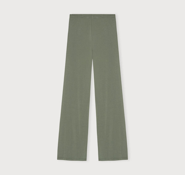 Organic Basics Core Straight Leg Pants Seaweed