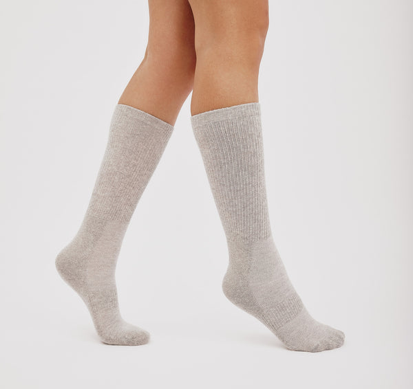Organic Basics Core Tennis Crew Socks 3-pack Grey