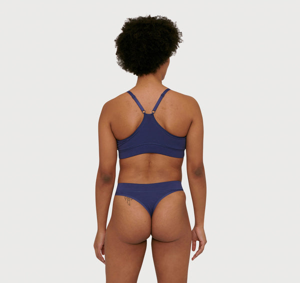 Organic Basics Core Thong 2-pack Cobalt